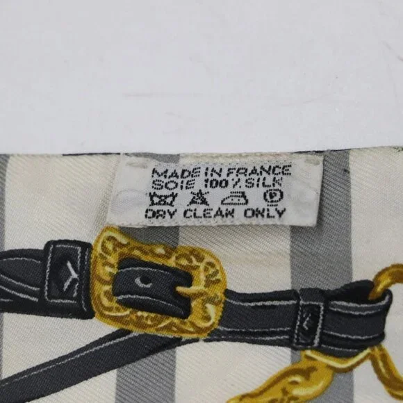 Hermes Brides de GALA Twilly Ceremonial White/Black/Grey